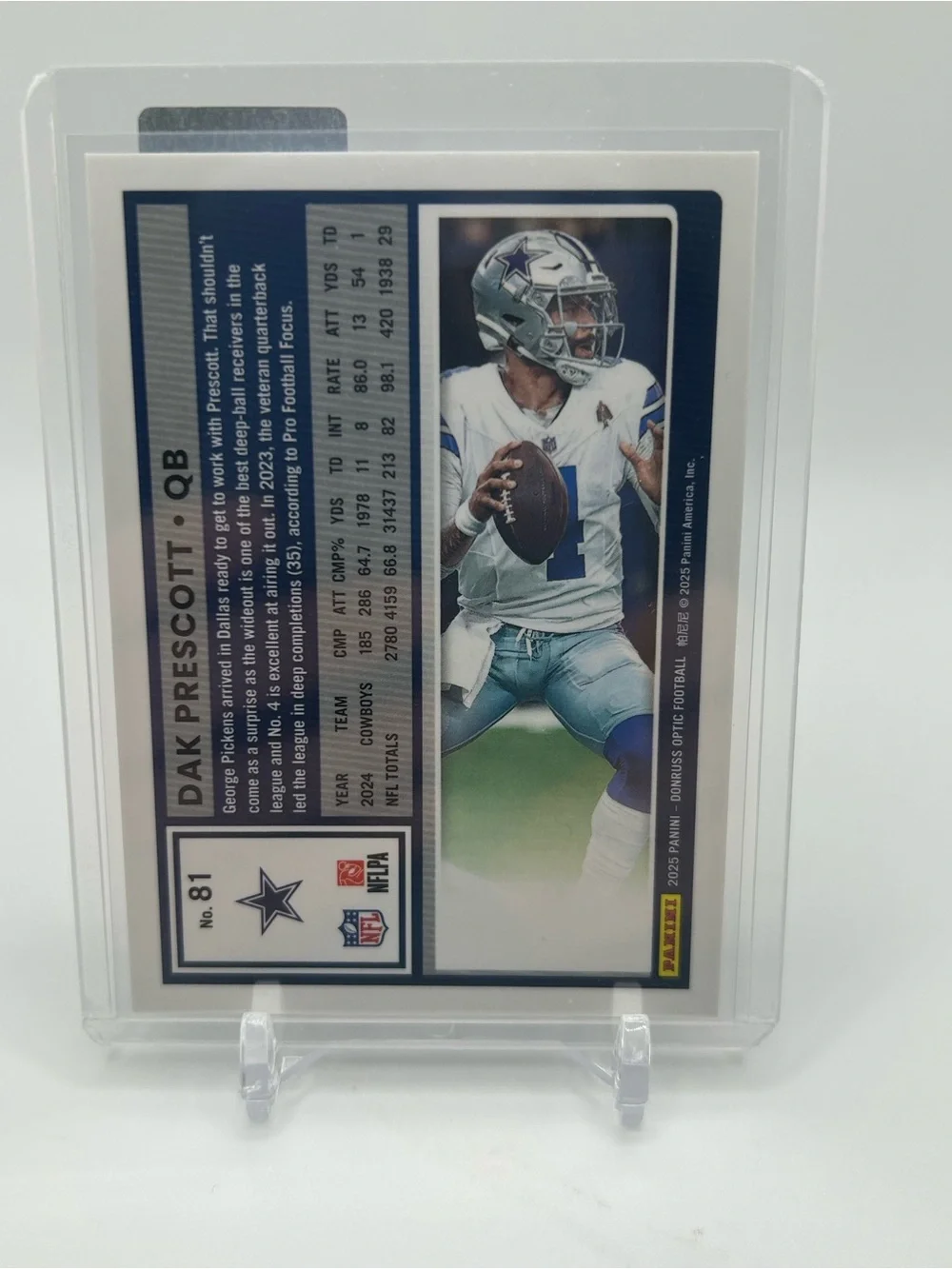 Dak Prescott Dallas Cowboys Football Trading Card 🏈